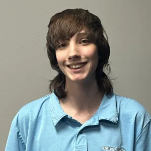 merry maid with blue uniform shirt